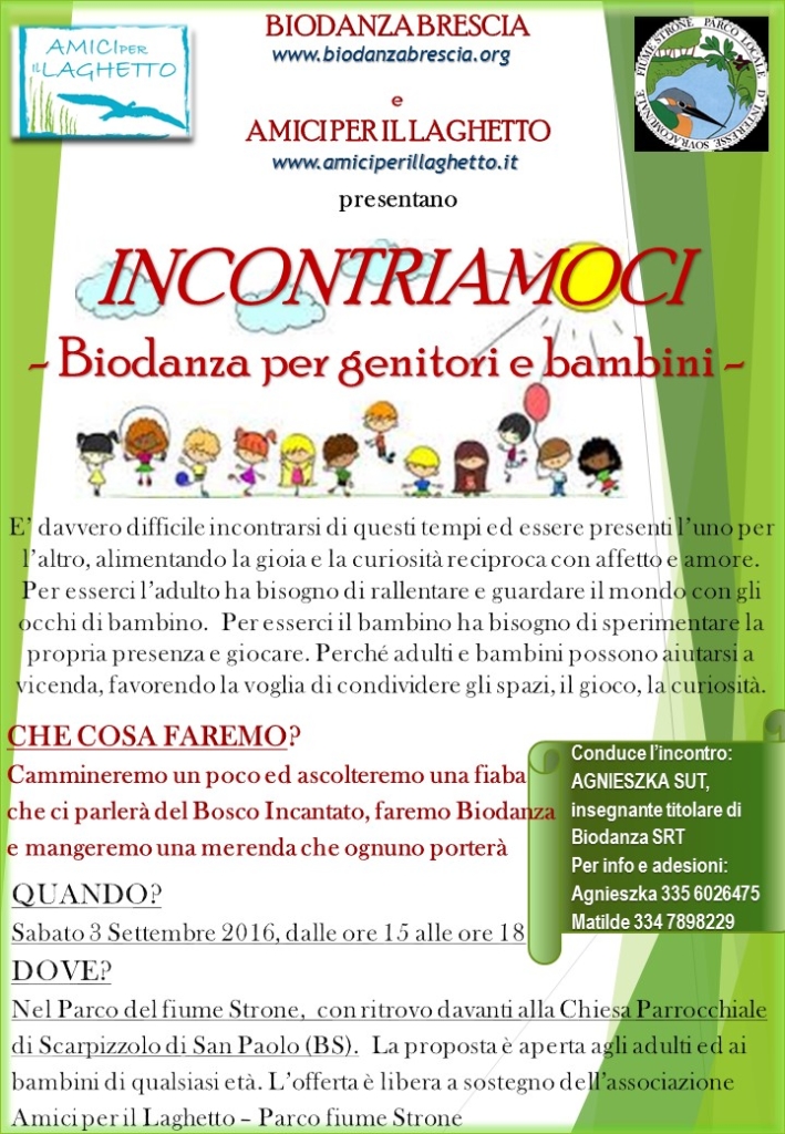 Biodanza per Bambini - 3 settembre 2016 - Parco Fiume Strone